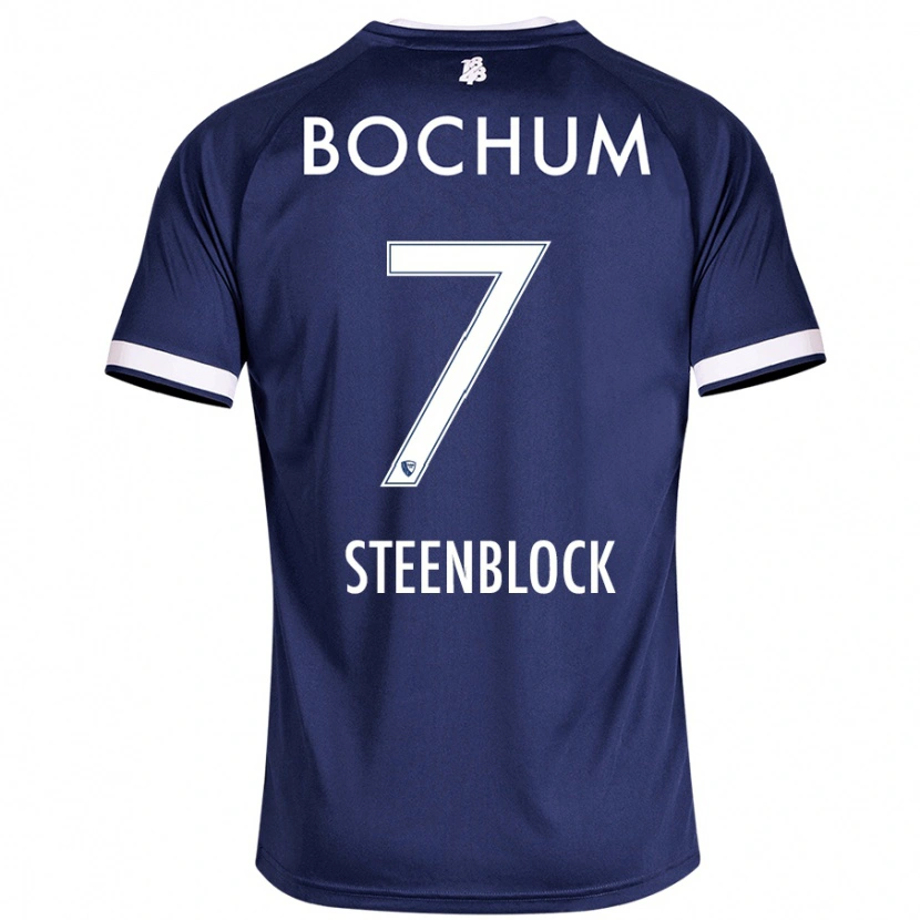 Danxen Heren Jannis Steenblock #7 Donkerblauw Thuisshirt Thuistenue 2024/25 T-Shirt