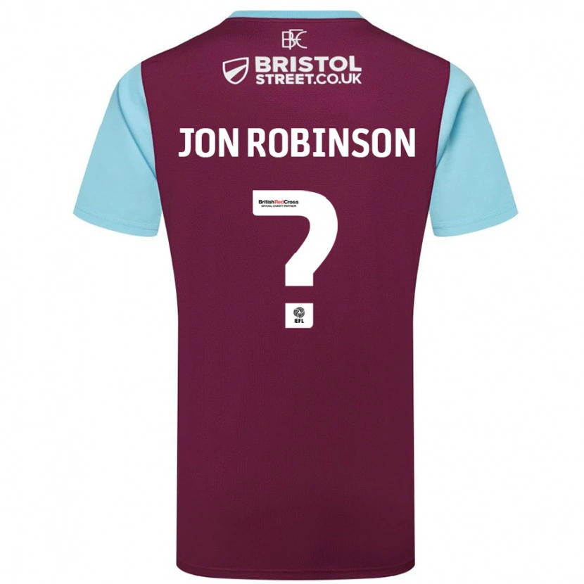 Danxen Heren Jon Ander Vilar Robinson #0 Bordeauxrood Hemelsblauw Thuisshirt Thuistenue 2024/25 T-Shirt