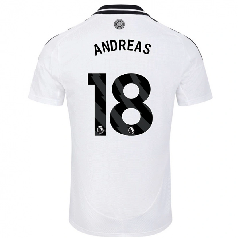 Danxen Heren Andreas Pereira #18 Wit Thuisshirt Thuistenue 2024/25 T-Shirt