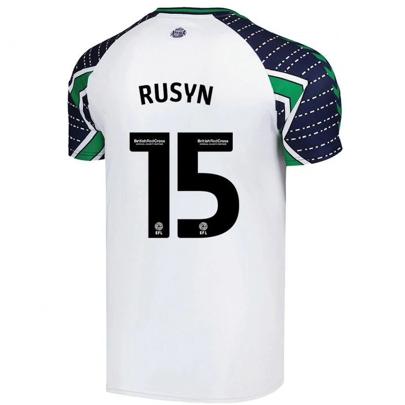 Danxen Heren Nazariy Rusyn #15 Wit Uitshirt Uittenue 2024/25 T-Shirt