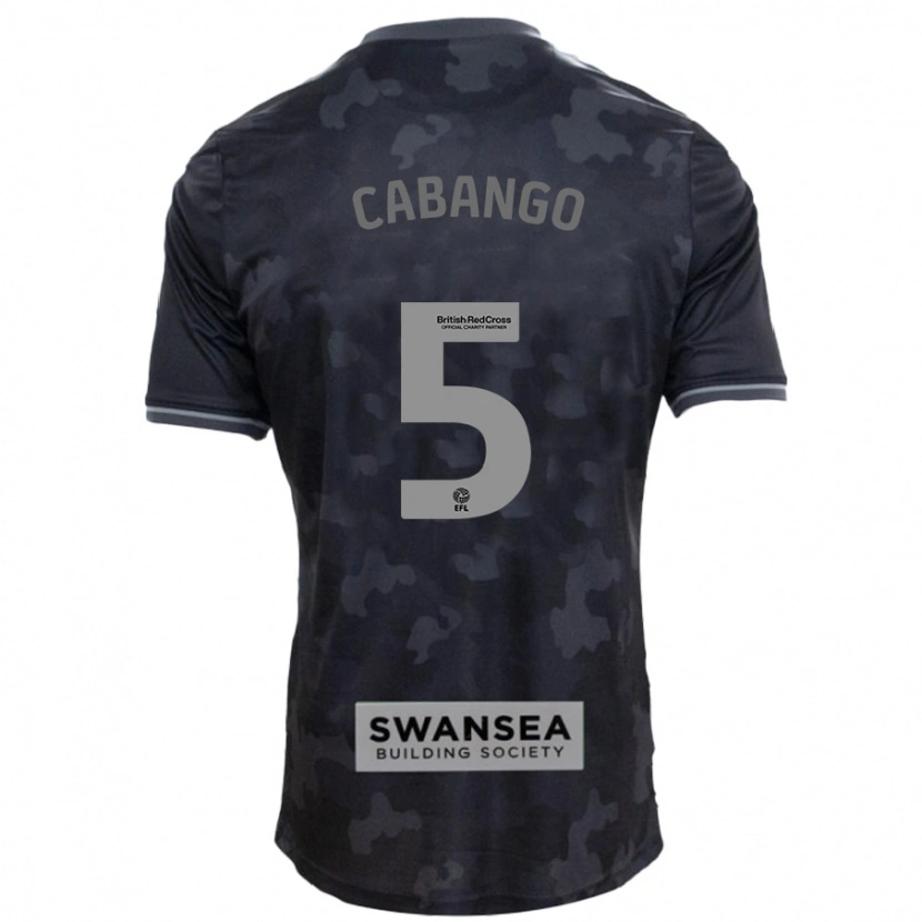 Danxen Heren Ben Cabango #5 Zwart Uitshirt Uittenue 2024/25 T-Shirt