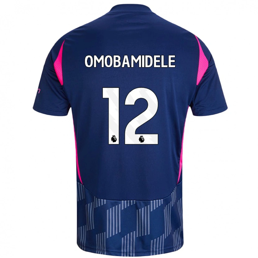 Danxen Heren Andrew Omobamidele #12 Koningsblauw Roze Uitshirt Uittenue 2024/25 T-Shirt