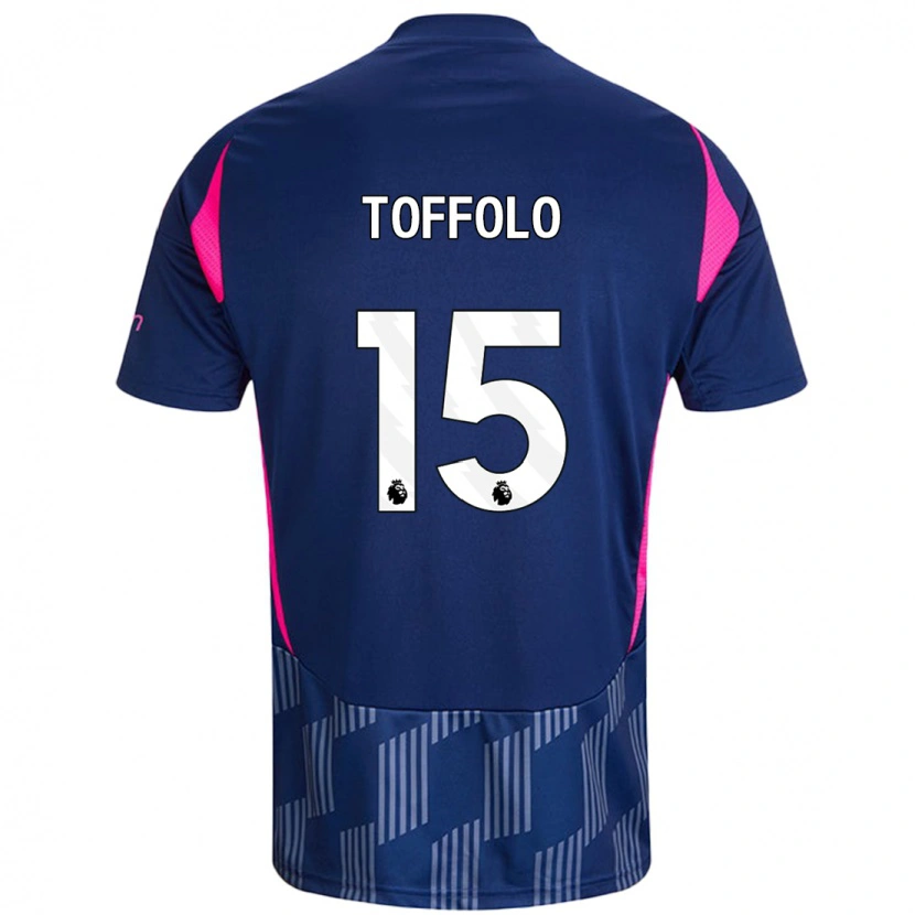 Danxen Heren Harry Toffolo #15 Koningsblauw Roze Uitshirt Uittenue 2024/25 T-Shirt