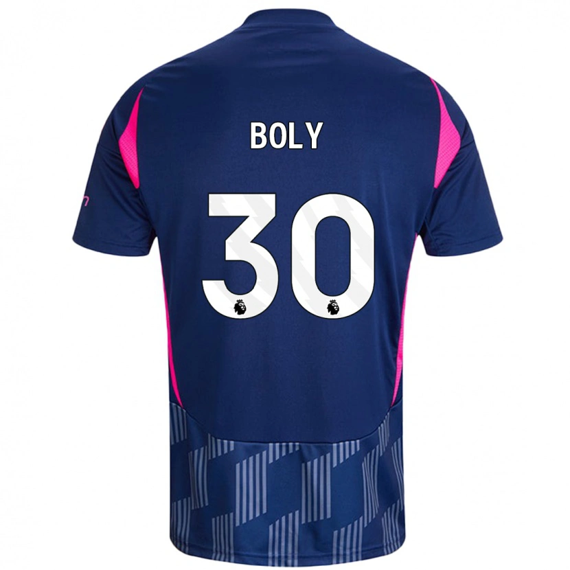Danxen Heren Willy Boly #30 Koningsblauw Roze Uitshirt Uittenue 2024/25 T-Shirt