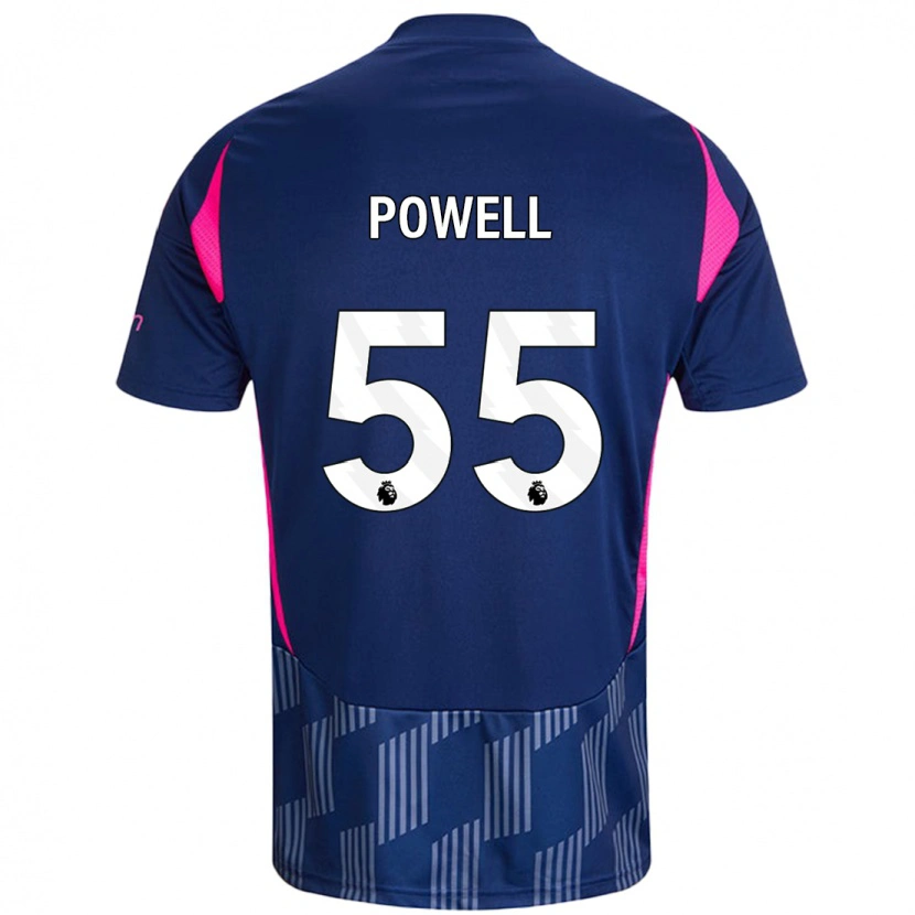 Danxen Heren Josh Powell #55 Koningsblauw Roze Uitshirt Uittenue 2024/25 T-Shirt