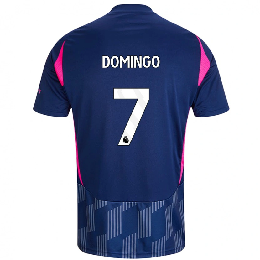 Danxen Heren Sophie Domingo #7 Koningsblauw Roze Uitshirt Uittenue 2024/25 T-Shirt