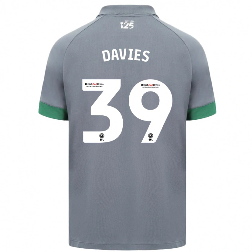 Danxen Heren Isaak Davies #39 Donkergrijs Uitshirt Uittenue 2024/25 T-Shirt