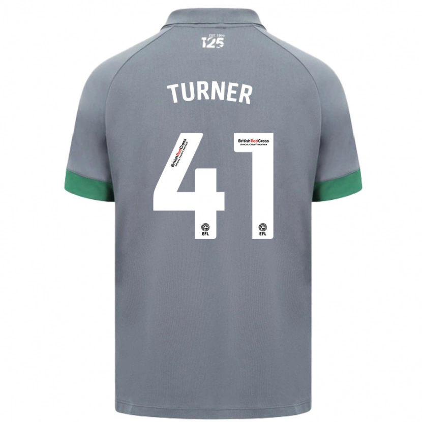 Danxen Heren Matthew Turner #41 Donkergrijs Uitshirt Uittenue 2024/25 T-Shirt