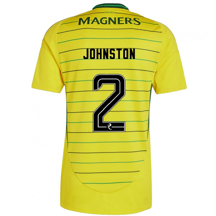 Danxen Heren Alistair Johnston #2 Geel Uitshirt Uittenue 2024/25 T-Shirt