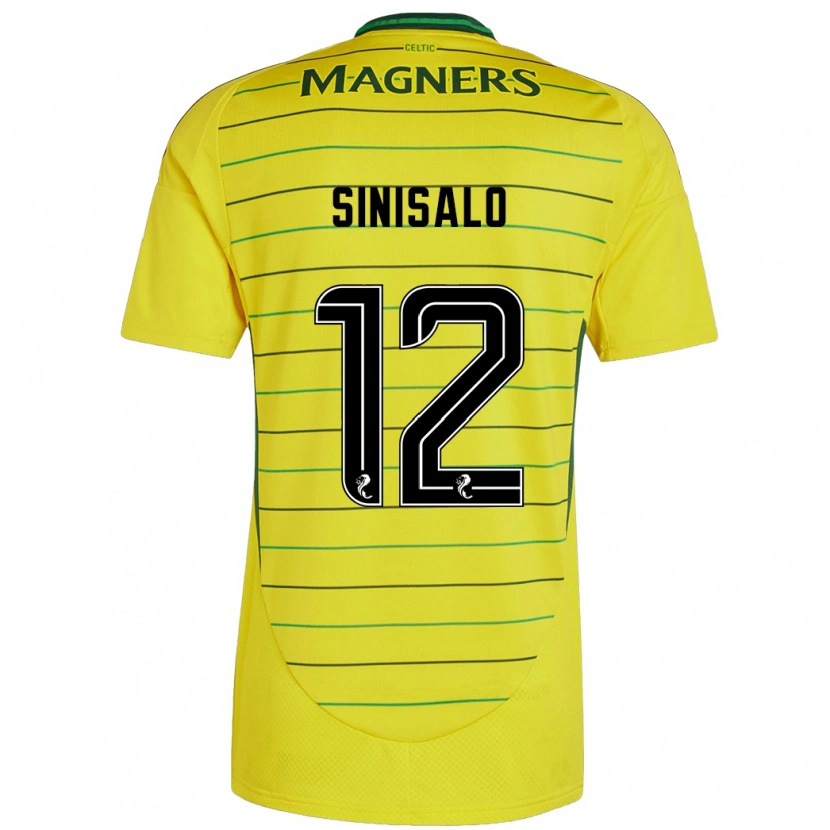 Danxen Heren Viljami Sinisalo #12 Geel Uitshirt Uittenue 2024/25 T-Shirt