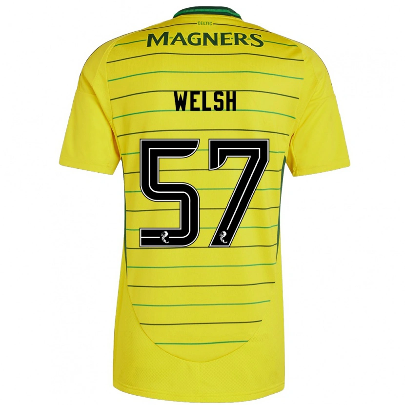 Danxen Heren Stephen Welsh #57 Geel Uitshirt Uittenue 2024/25 T-Shirt