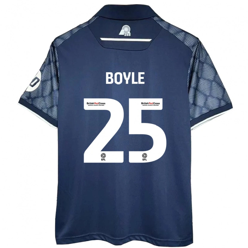 Danxen Heren Will Boyle #25 Zwart Uitshirt Uittenue 2024/25 T-Shirt
