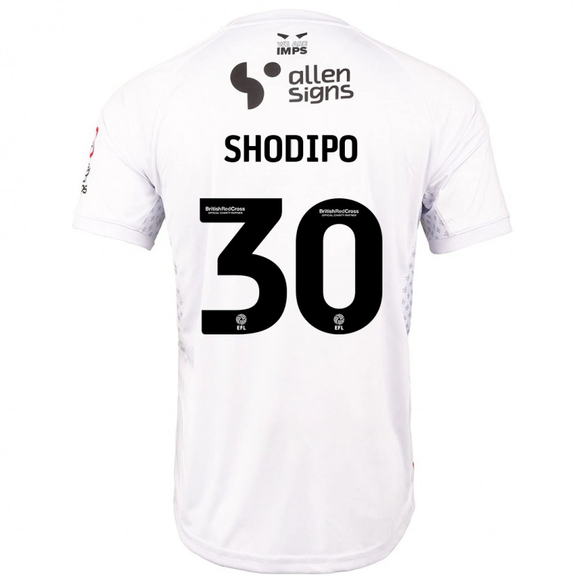 Danxen Heren Olamide Shodipo #30 Rood Wit Uitshirt Uittenue 2024/25 T-Shirt