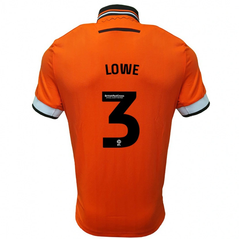 Danxen Heren Max Lowe #3 Oranje Wit Uitshirt Uittenue 2024/25 T-Shirt
