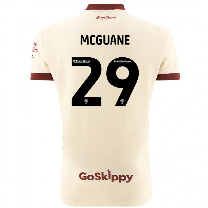 Danxen Heren Marcus Mcguane #29 Crèmewit Uitshirt Uittenue 2024/25 T-Shirt