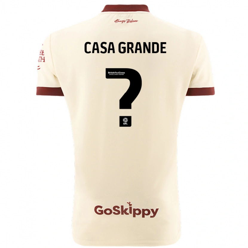 Danxen Heren Josey Casa-Grande #0 Crèmewit Uitshirt Uittenue 2024/25 T-Shirt