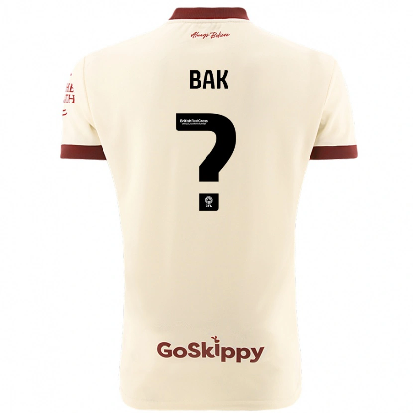 Danxen Heren Brandon Bak #0 Crèmewit Uitshirt Uittenue 2024/25 T-Shirt