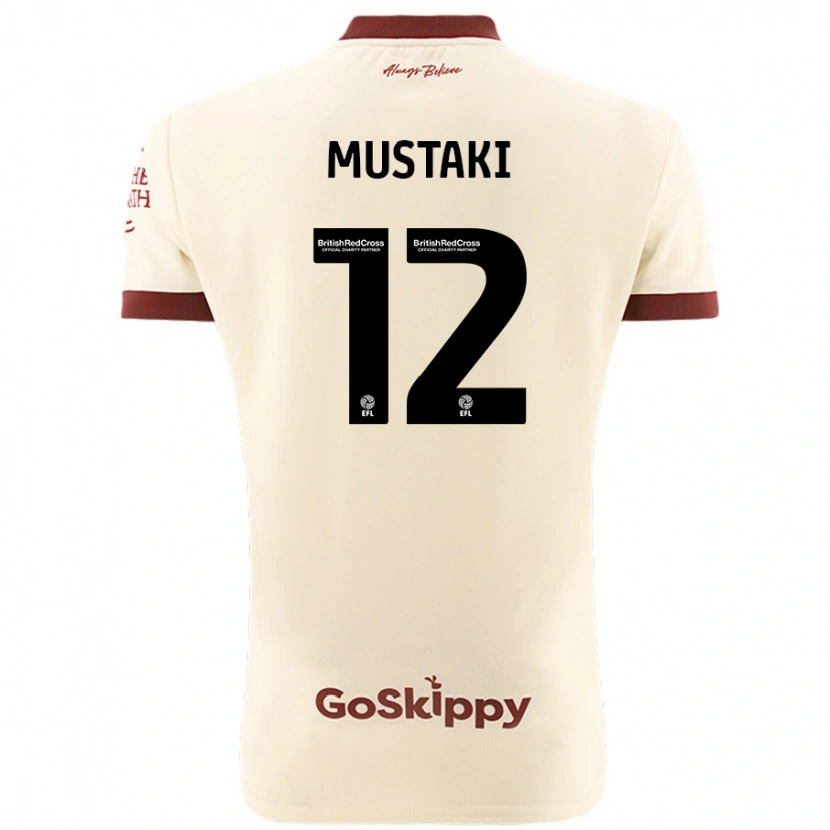 Danxen Heren Chloe Mustaki #12 Crèmewit Uitshirt Uittenue 2024/25 T-Shirt