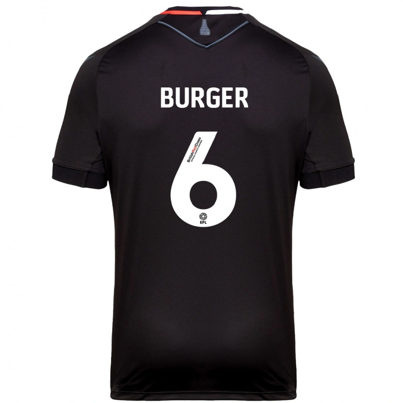 Danxen Heren Wouter Burger #6 Zwart Uitshirt Uittenue 2024/25 T-Shirt