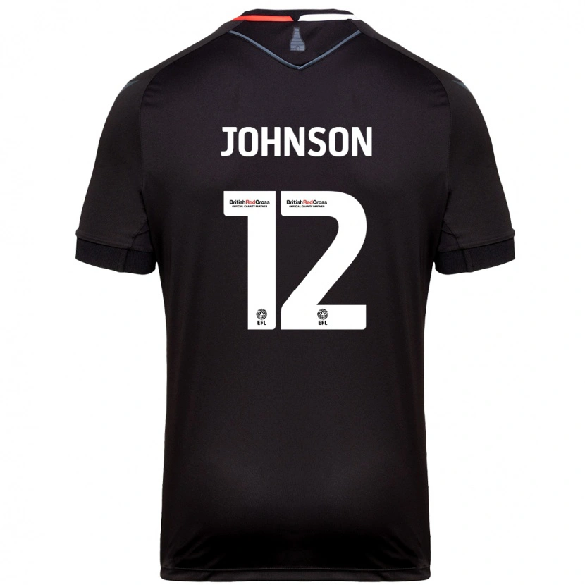 Danxen Heren Daniel Johnson #12 Zwart Uitshirt Uittenue 2024/25 T-Shirt