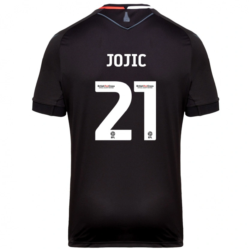 Danxen Heren Nikola Jojic #21 Zwart Uitshirt Uittenue 2024/25 T-Shirt