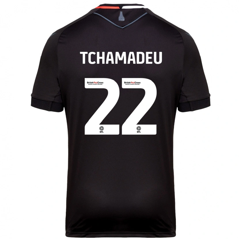 Danxen Heren Junior Tchamadeu #22 Zwart Uitshirt Uittenue 2024/25 T-Shirt