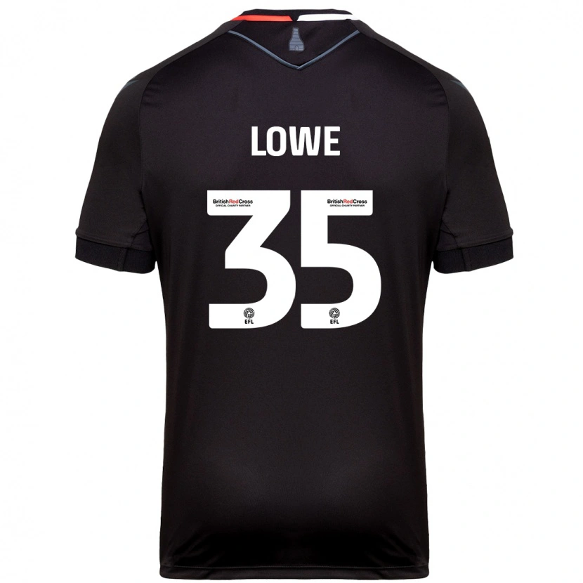 Danxen Heren Nathan Lowe #35 Zwart Uitshirt Uittenue 2024/25 T-Shirt