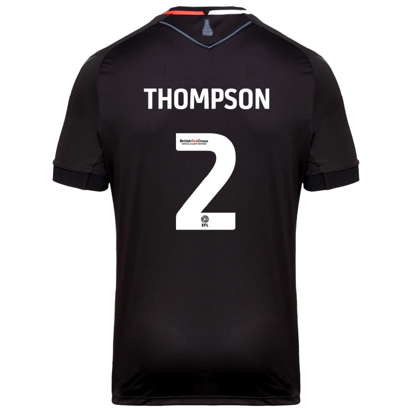 Danxen Heren Sophie Thompson #2 Zwart Uitshirt Uittenue 2024/25 T-Shirt