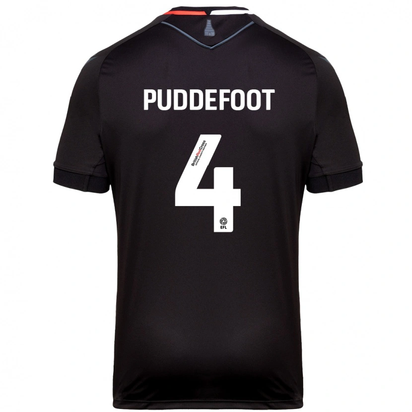 Danxen Heren Danielle Puddefoot #4 Zwart Uitshirt Uittenue 2024/25 T-Shirt