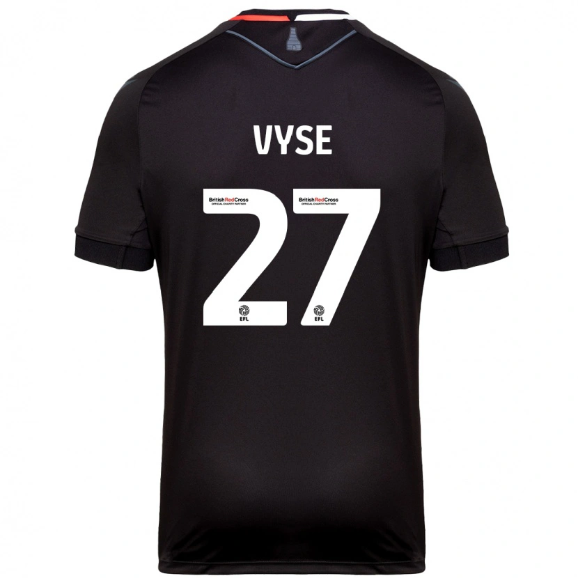 Danxen Heren Ryah Vyse #27 Zwart Uitshirt Uittenue 2024/25 T-Shirt