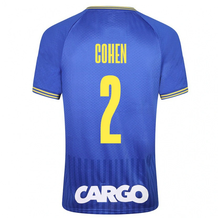 Danxen Heren Avishay Cohen #2 Wit Uitshirt Uittenue 2024/25 T-Shirt