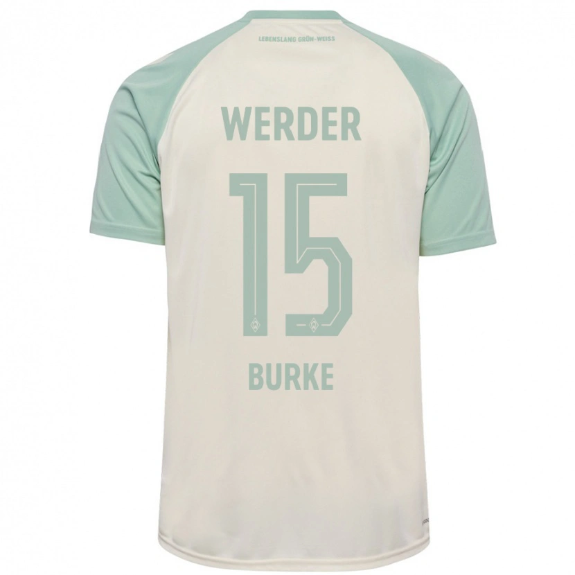 Danxen Heren Oliver Burke #15 Off-White Lichtgroen Uitshirt Uittenue 2024/25 T-Shirt