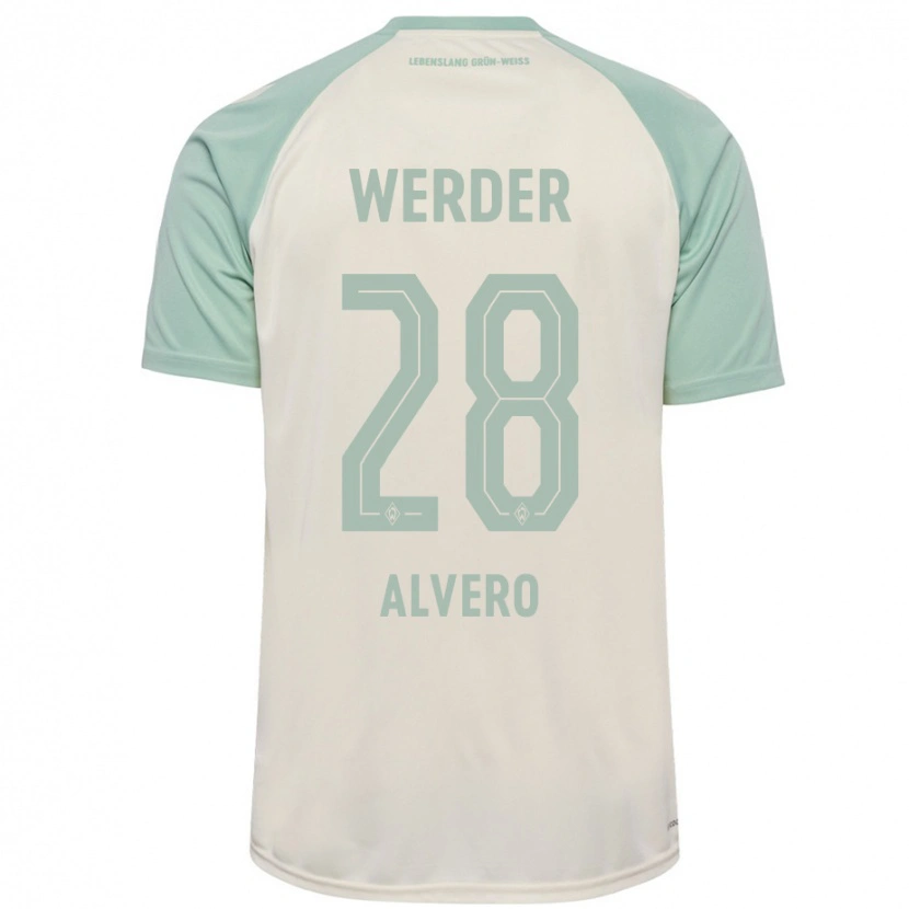 Danxen Heren Skelly Alvero #28 Off-White Lichtgroen Uitshirt Uittenue 2024/25 T-Shirt