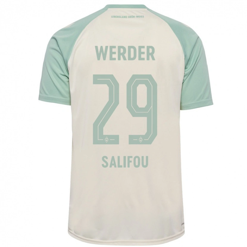 Danxen Heren Dikeni Salifou #29 Off-White Lichtgroen Uitshirt Uittenue 2024/25 T-Shirt