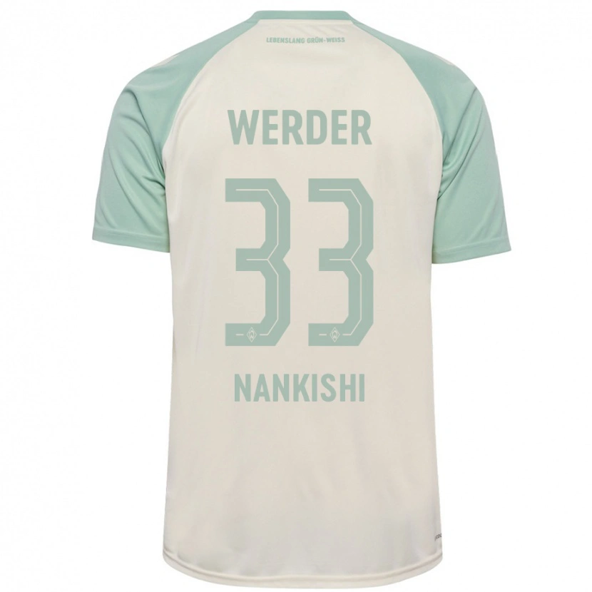 Danxen Heren Abdenego Nankishi #33 Off-White Lichtgroen Uitshirt Uittenue 2024/25 T-Shirt