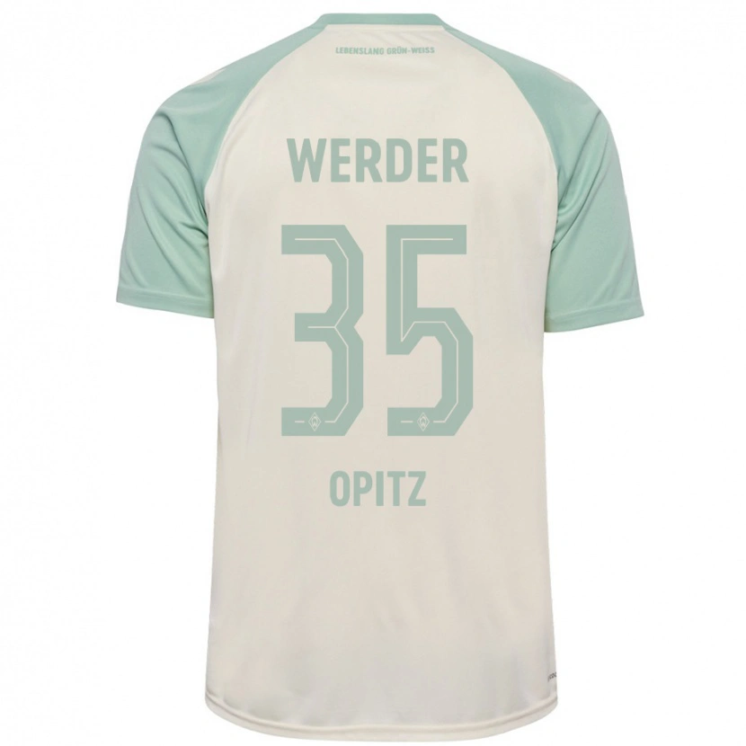 Danxen Heren Leon Opitz #35 Off-White Lichtgroen Uitshirt Uittenue 2024/25 T-Shirt