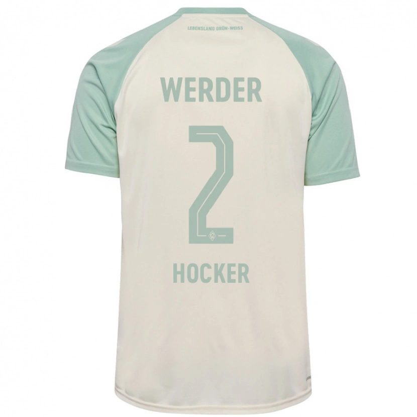 Danxen Heren Luca Höcker #2 Off-White Lichtgroen Uitshirt Uittenue 2024/25 T-Shirt