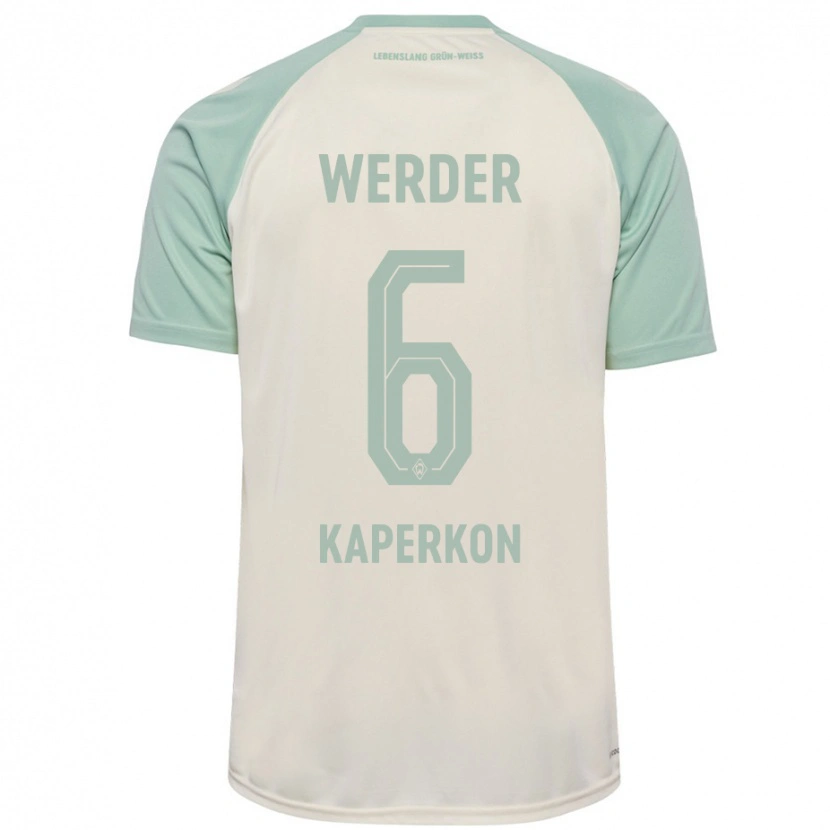 Danxen Heren Tom Kaperkon #6 Off-White Lichtgroen Uitshirt Uittenue 2024/25 T-Shirt