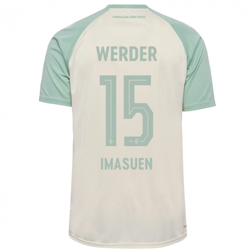 Danxen Heren Joel Imasuen #15 Off-White Lichtgroen Uitshirt Uittenue 2024/25 T-Shirt