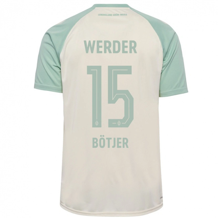 Danxen Heren Linus Bötjer #15 Off-White Lichtgroen Uitshirt Uittenue 2024/25 T-Shirt