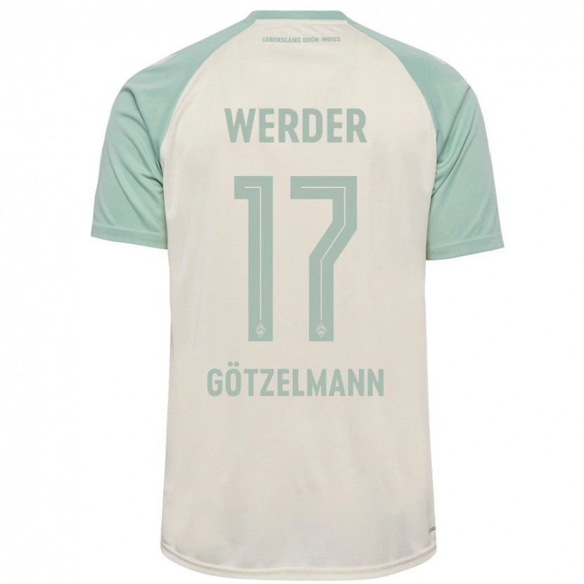 Danxen Heren Patrick Götzelmann #17 Off-White Lichtgroen Uitshirt Uittenue 2024/25 T-Shirt
