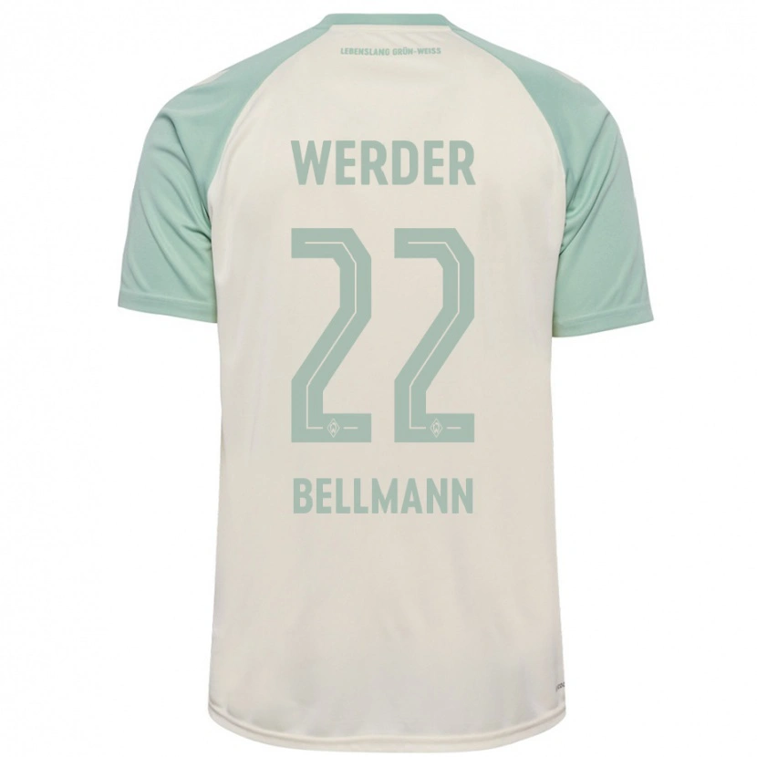 Danxen Heren Paul Bellmann #22 Off-White Lichtgroen Uitshirt Uittenue 2024/25 T-Shirt