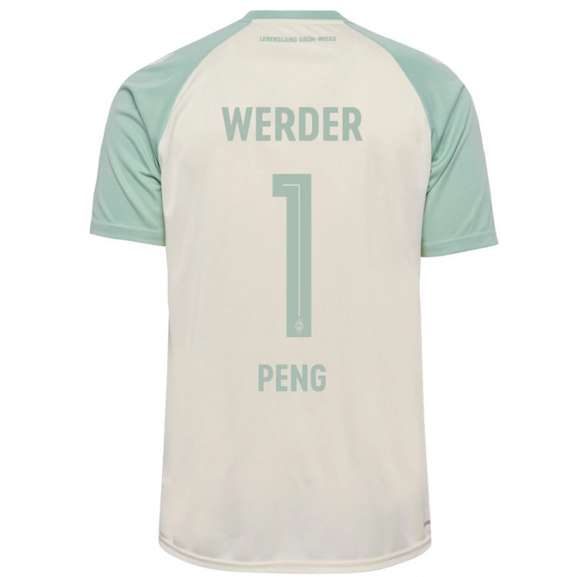 Danxen Heren Livia Peng #1 Off-White Lichtgroen Uitshirt Uittenue 2024/25 T-Shirt