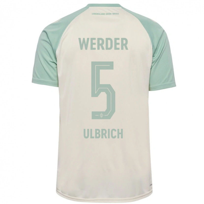 Danxen Heren Michelle Ulbrich #5 Off-White Lichtgroen Uitshirt Uittenue 2024/25 T-Shirt