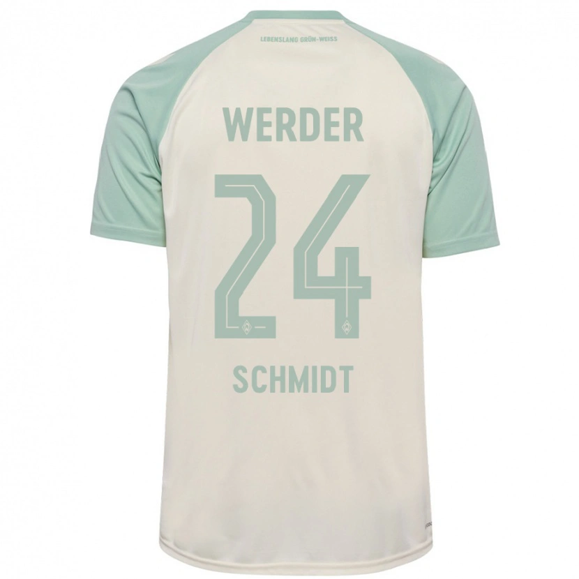 Danxen Heren Lara Schmidt #24 Off-White Lichtgroen Uitshirt Uittenue 2024/25 T-Shirt
