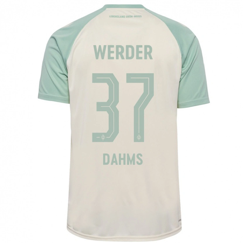 Danxen Heren Lena Dahms #37 Off-White Lichtgroen Uitshirt Uittenue 2024/25 T-Shirt
