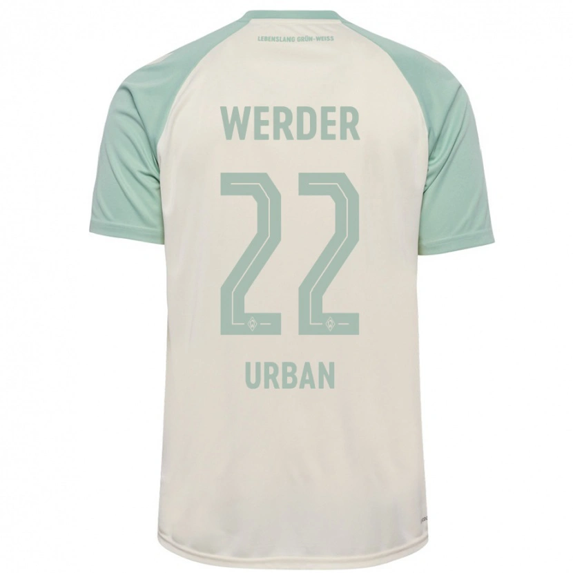 Danxen Heren Linus Urban #22 Off-White Lichtgroen Uitshirt Uittenue 2024/25 T-Shirt