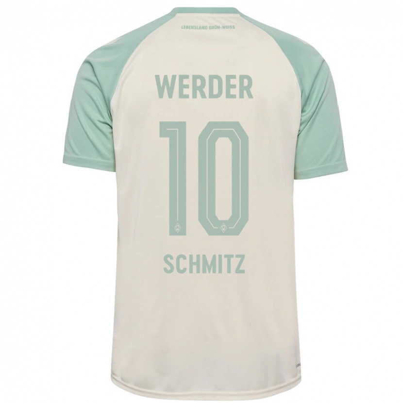 Danxen Heren Maximilian Schmitz #10 Off-White Lichtgroen Uitshirt Uittenue 2024/25 T-Shirt