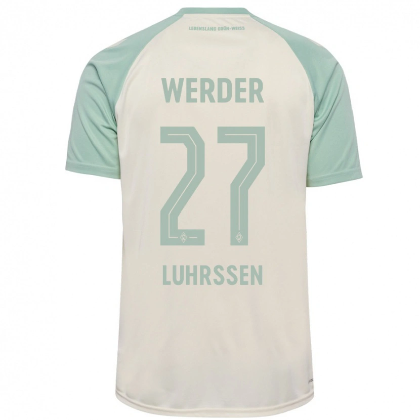 Danxen Heren Nina Luhrssen #27 Off-White Lichtgroen Uitshirt Uittenue 2024/25 T-Shirt