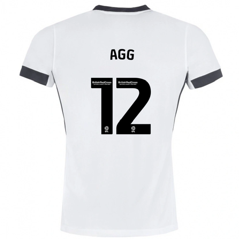 Danxen Heren Lily Agg #12 Wit Zwart Uitshirt Uittenue 2024/25 T-Shirt